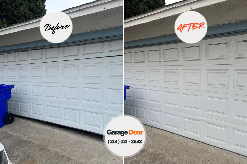 Before and after: garage door repair Mont Clare, PA
